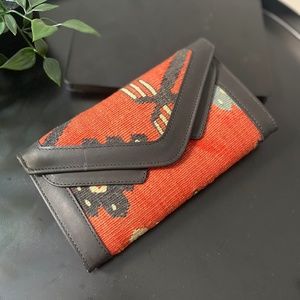 Handmade authentic carpet style wallet/ rug design purse